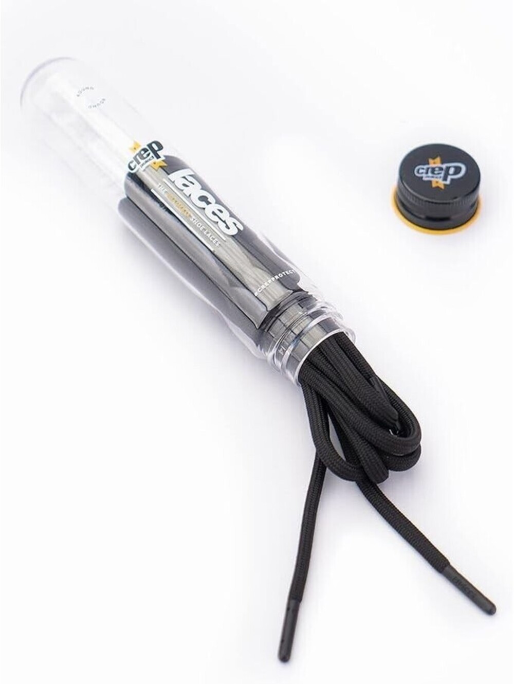 Crep Protect Pre-Treated Liquid & Stain Repel 135 Cm Shoes Round Laces Black - Picture 2 of 3